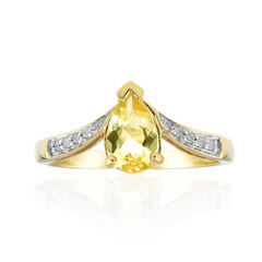 Anello in oro con Eliodoro