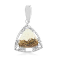 Ciondolo in argento con Magnesite