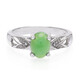Anello in argento con Crisoprasio Imperiale