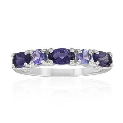 Anello in argento con Iolite