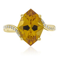 Anello in oro con Citrino