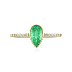 Anello in oro con Smeraldo Etiope (AMAYANI)