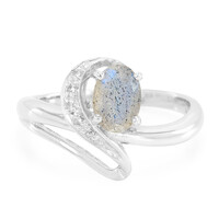 Anello in argento con Labradorite