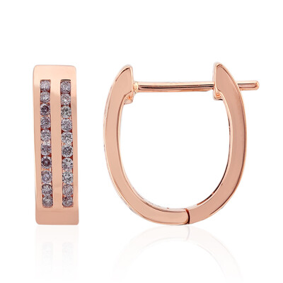 Orecchini in oro con Diamante Rosa d'Argyle I3 (Mark Tremonti)