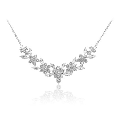 Collana in argento con Topazio Bianco