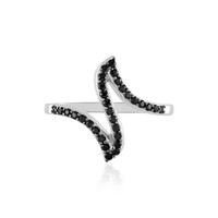 Anello in argento con Spinello Nero
