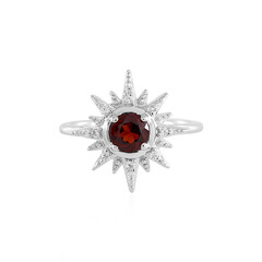 Anello in argento con Granato Mozambico