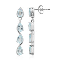 Orecchini in argento con Topazio Blu Cielo