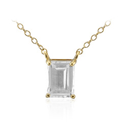 Collana in argento con Topazio Bianco