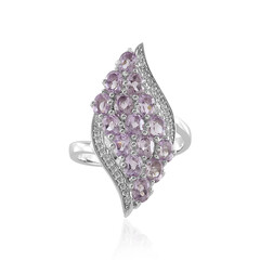 Anello in argento con Ametista Rose de France