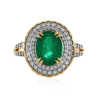 Anello in oro con Smeraldo Zambia AAA (D'vyere)