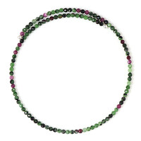 Collana rigida in acciaio con Rubino Zoisite (Riya)