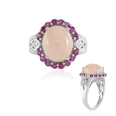 Anello in argento con Morganite del Madagascar