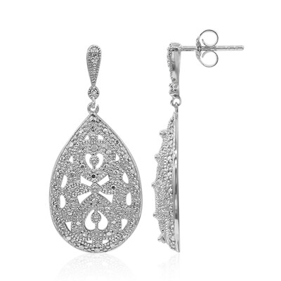 Orecchini in argento con Diamante PK (I)