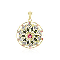 Ciondolo in oro con Tormalina Rosa (Adela Gold)