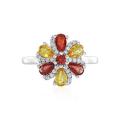 Anello in argento con Zaffiro Giallo