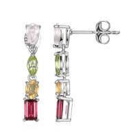 Orecchini in argento con Quarzo Rosa