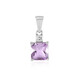 Ciondolo in argento con Ametista Rose de France