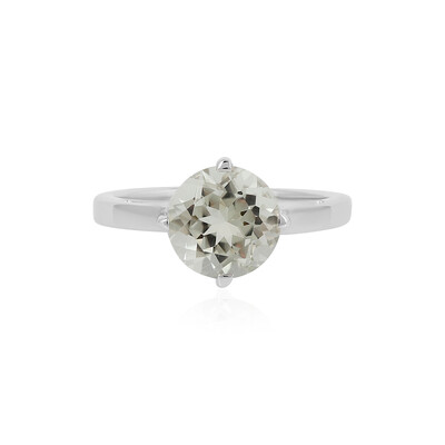 Anello in argento con Ametista Verde