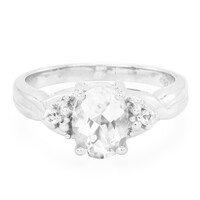 Anello in argento con Goshenite