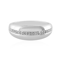 Anello in argento con Diamante I4 (J)