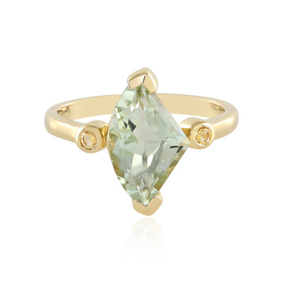 Anello in oro con Ametista Verde (SUHANA)