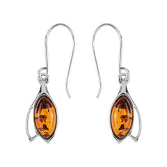 Orecchini in argento con Ambra