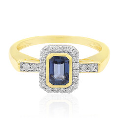 Anello in oro con Zaffiro Ceylon
