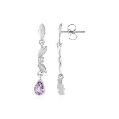 Orecchini in argento con Ametista Rose de France