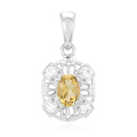 Ciondolo in argento con Quarzo Champagne