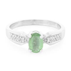 Anello in argento con Cianite Menta
