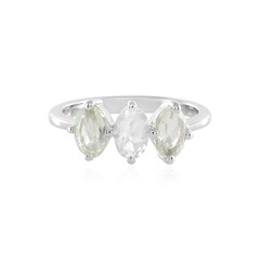 Anello in argento con Ametista Verde