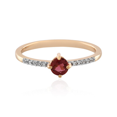 Anello in oro con Tormalina Rosa