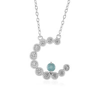 Collana in argento con Grandidierite