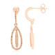 Orecchini placcati in oro con Diamante Fancy