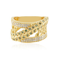 Anello in argento con Diamante Giallo I3