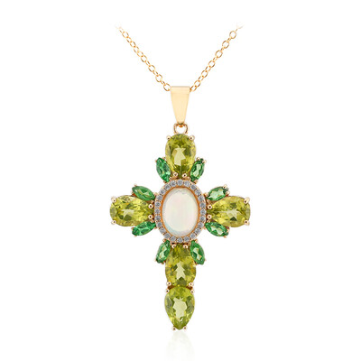Collana in argento con Opale di Welo