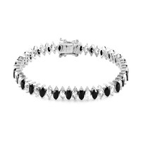 Bracciale in argento con Spinello Nero