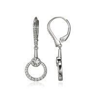 Orecchini in argento con Zircone (Adela Silber)