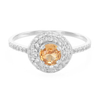Anello in argento con Granato Malaya