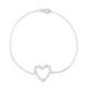 Bracciale in argento con Topazio Bianco