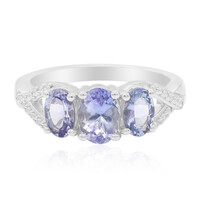 Anello in argento con Tanzanite (non riscaldata)