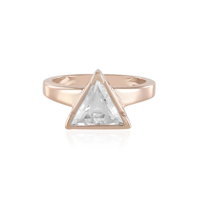 Anello in argento con Topazio Bianco