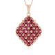 Collana in argento con Rubino del Madagascar