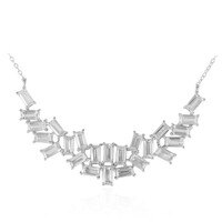 Collana in argento con Topazio Bianco