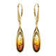 Orecchini in argento con Ambra Baltica (dagen)