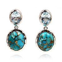 Orecchini in argento con Turchese Ramato Blu (Faszination Türkis)