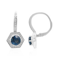 Orecchini in argento con Topazio Blu Londra