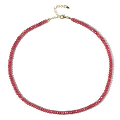 Collana in argento con Rodonite