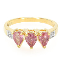 Anello in oro con Zaffiro Padparadscha (non riscaldato) (AMAYANI)